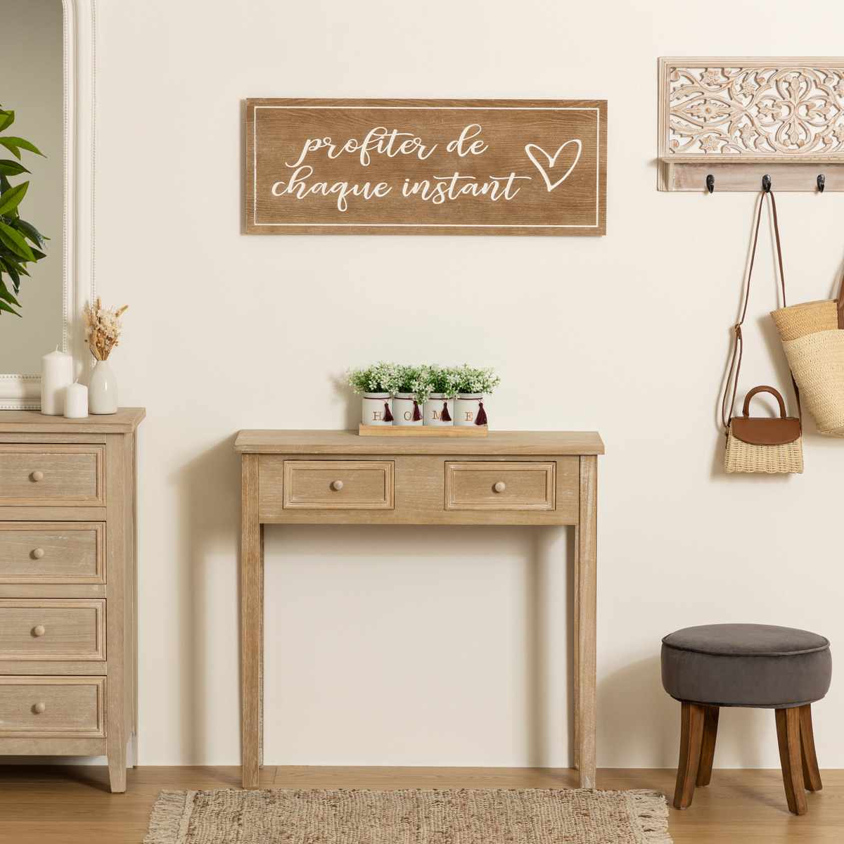 Handwritten wall decoration "Matias" 80x30 cm