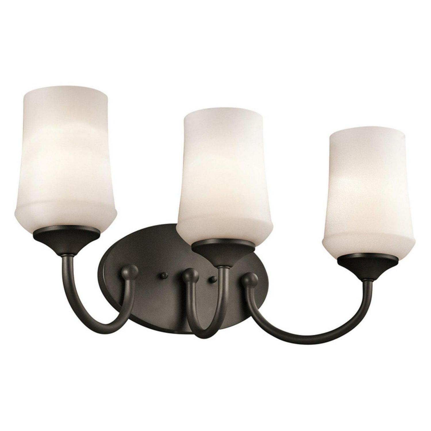 3 Light Bath Vanity Approved For Damp Locations With Transitional Inspirations 11 Inches Tall By 21 Inches Wide-Brushed Nickel Finish-Led Lamping