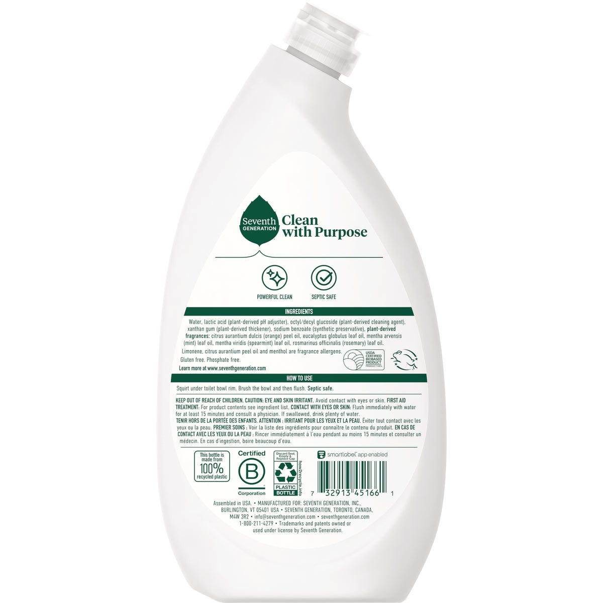 Seventh Generation 24 Oz. Mint Toilet Bowl Cleaner