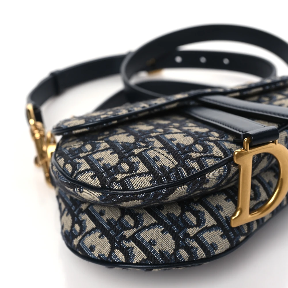 Flawless Replica Dior Saddle Bag – Mirror Quality in Blue Oblique1:1High-quality replica