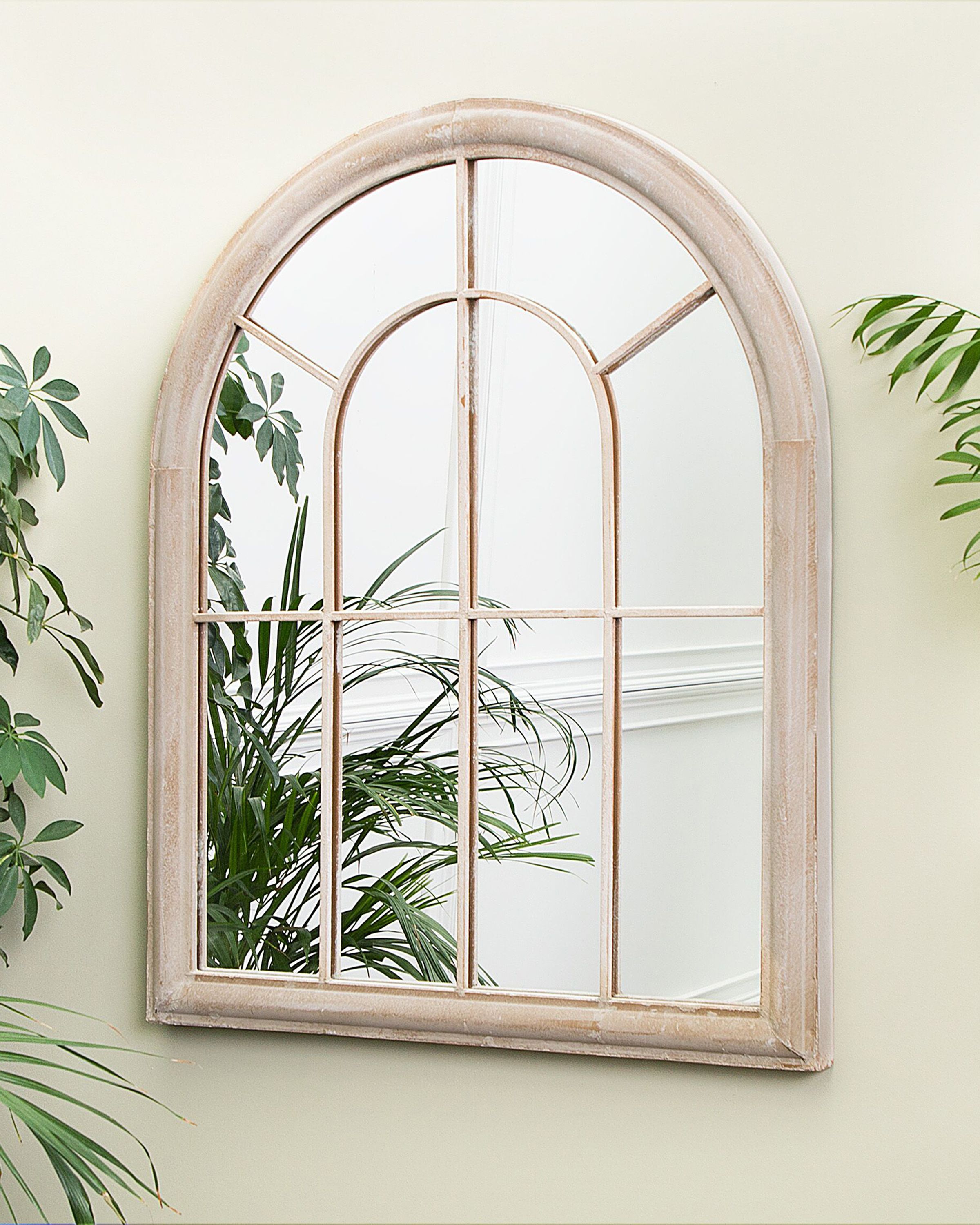 Wall Mirror EMBRY 69 cm 88 cm Metal Beige