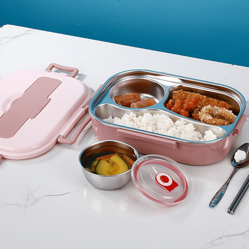 ThermoBox - Lunchbox met Soepkom en 4 Compartimenten