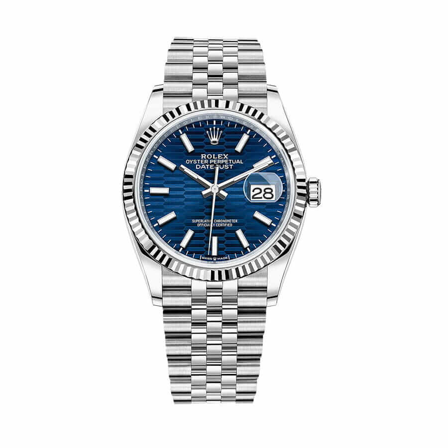 Rolex Datejust Steel Automatic 126234 Blue Dial Jubilee Replica - Elite Watch Atelier