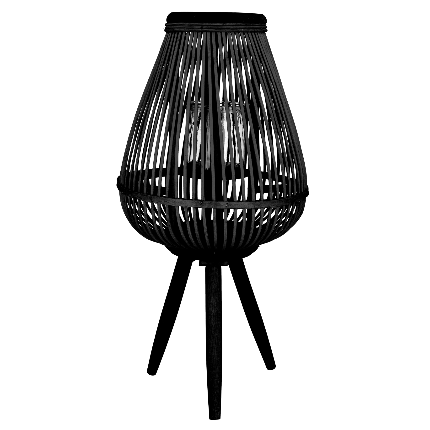 Lampion MASAYA czarny 15x11x61 cm