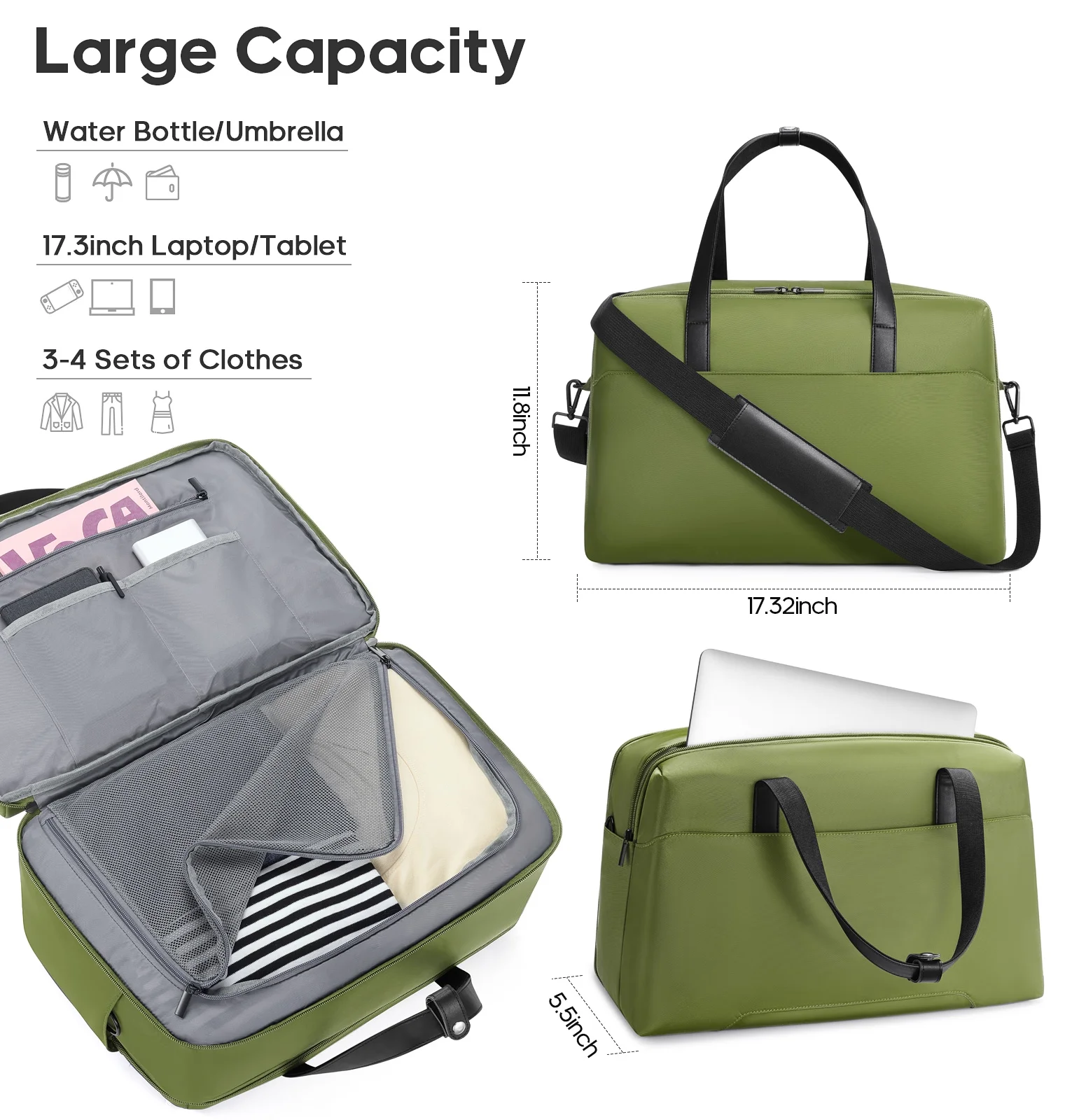 MIUSSE Luggage Sets 3 Piece, 20 Inch Carry On Luggage with Wheels, 100% PC Hardshell Suitcase with TSA Lock, Carry On Suitcases Airline Approved With Travel Backpack for Men Women - Image 31
