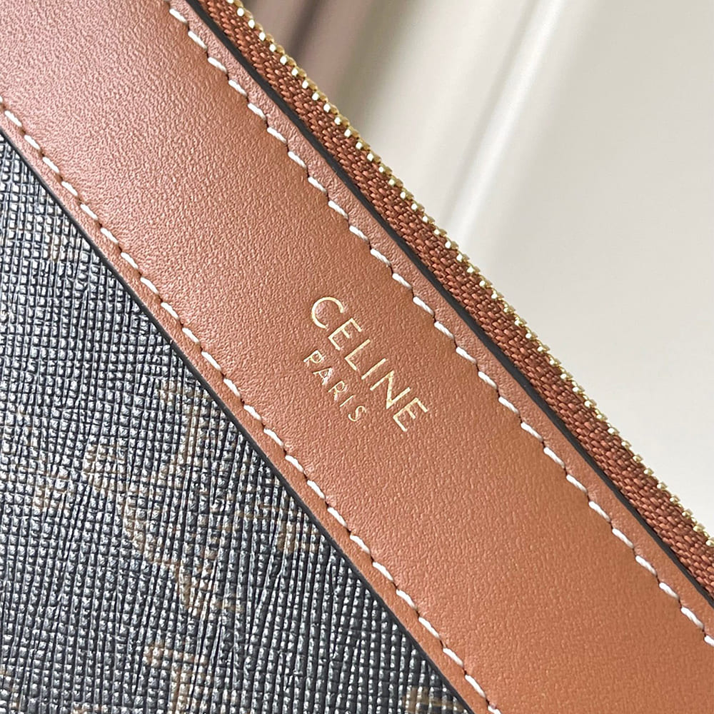 Celine SOFT SHOPPER BAG IN Triomphe Canvas and Calfskin1:1High-quality replica