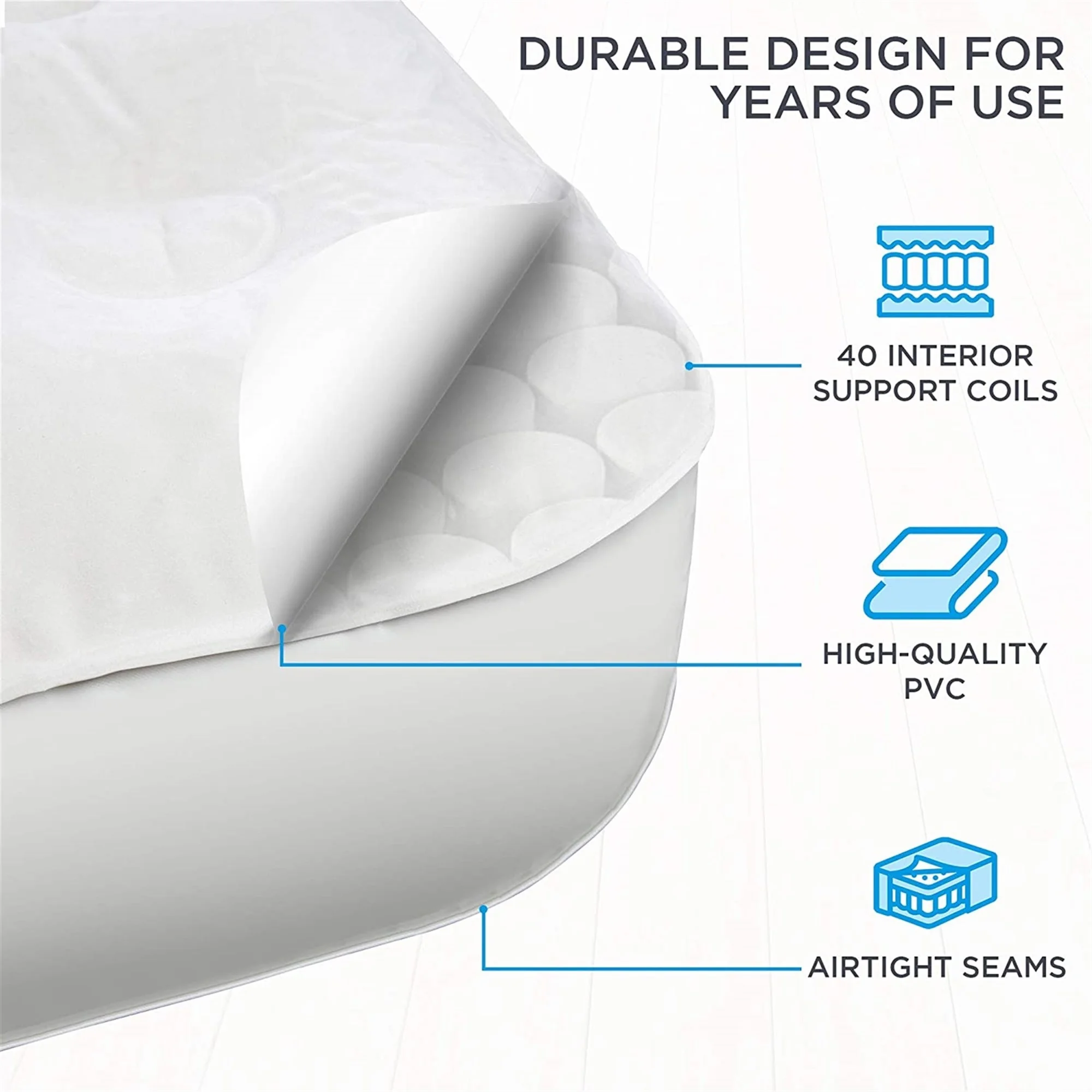Ivation EZ-Bed 10 in Portable Air Beds with Built-in Pump, Full - Image 9