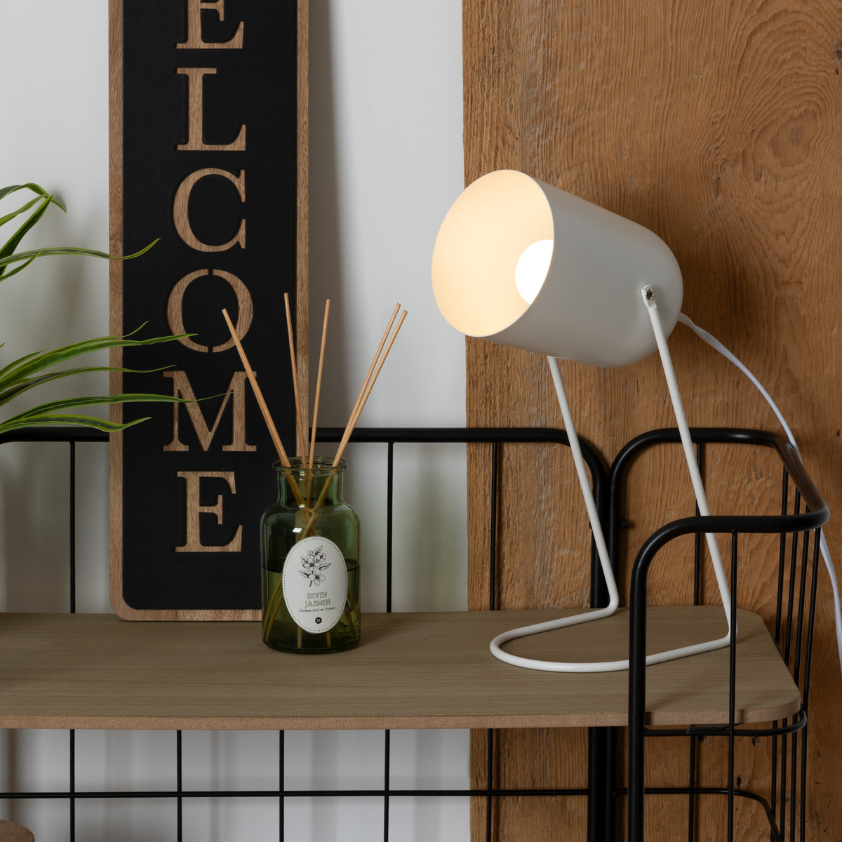 Table lamp "Faro" White, H.30 cm