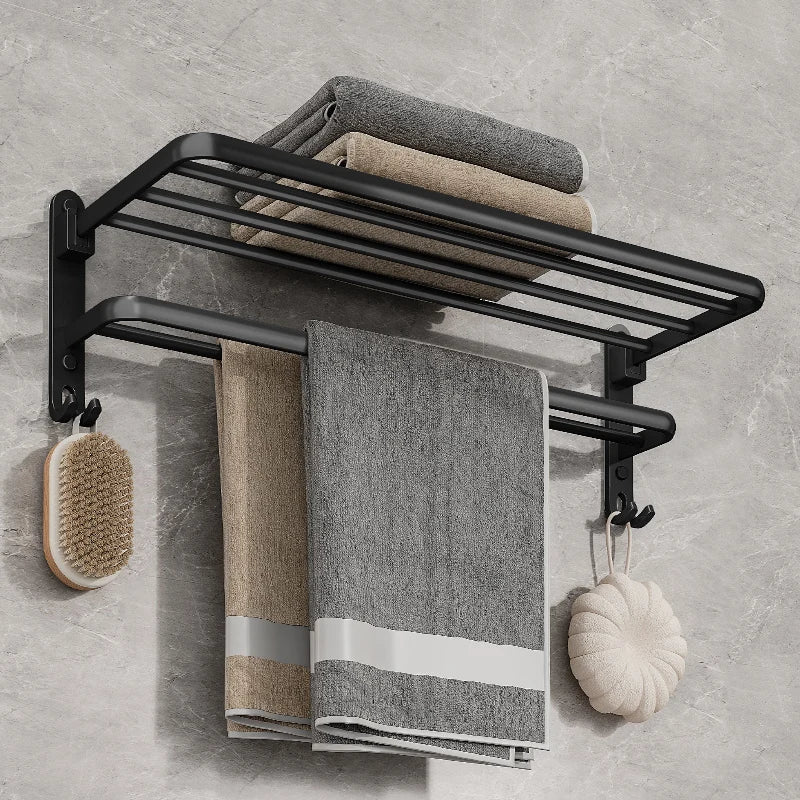 TowelLux - Stijlvolle Aluminium Handdoekhouder voor Wandmontage