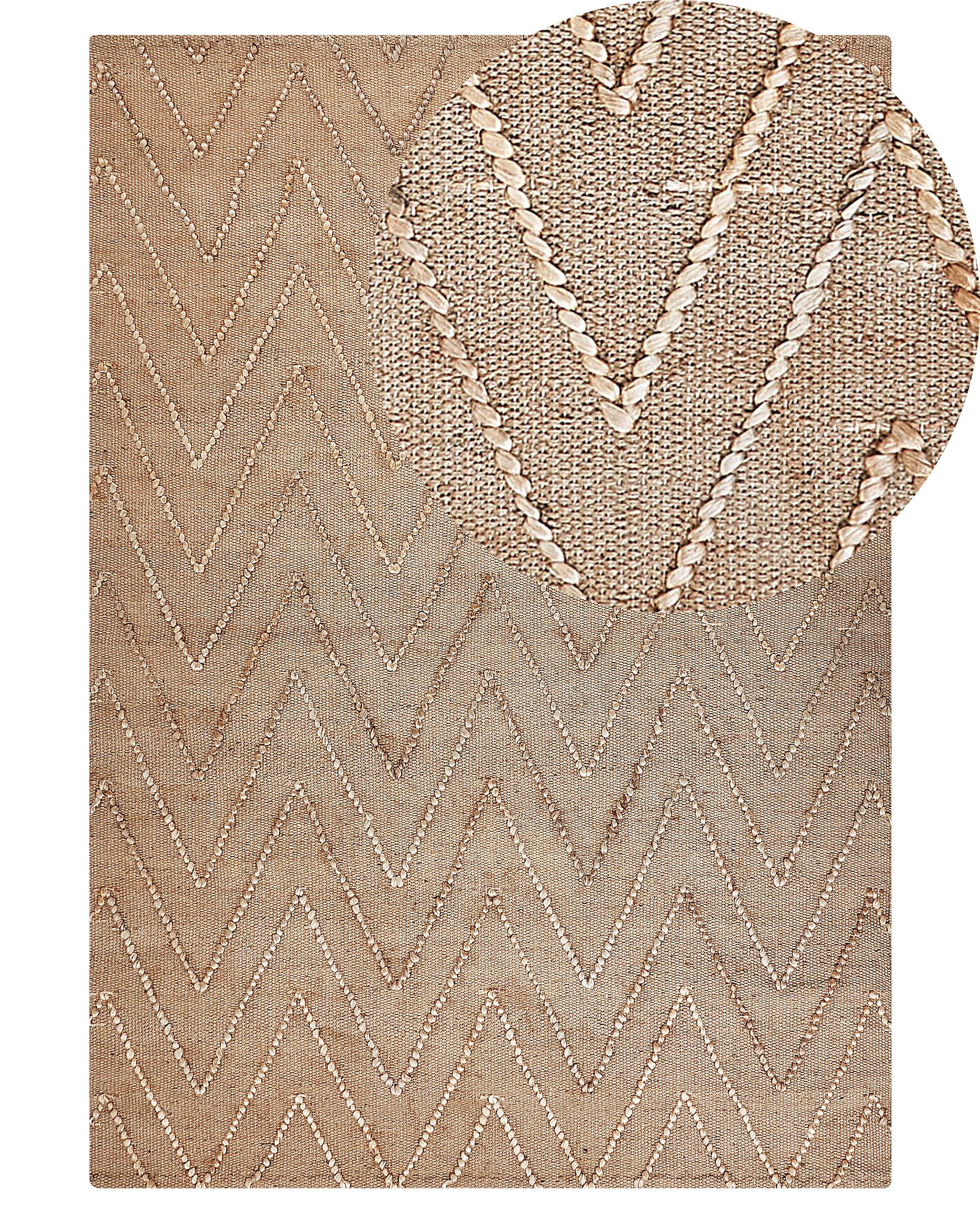 Rug DADAY Beige 160 x 230 cm Jute