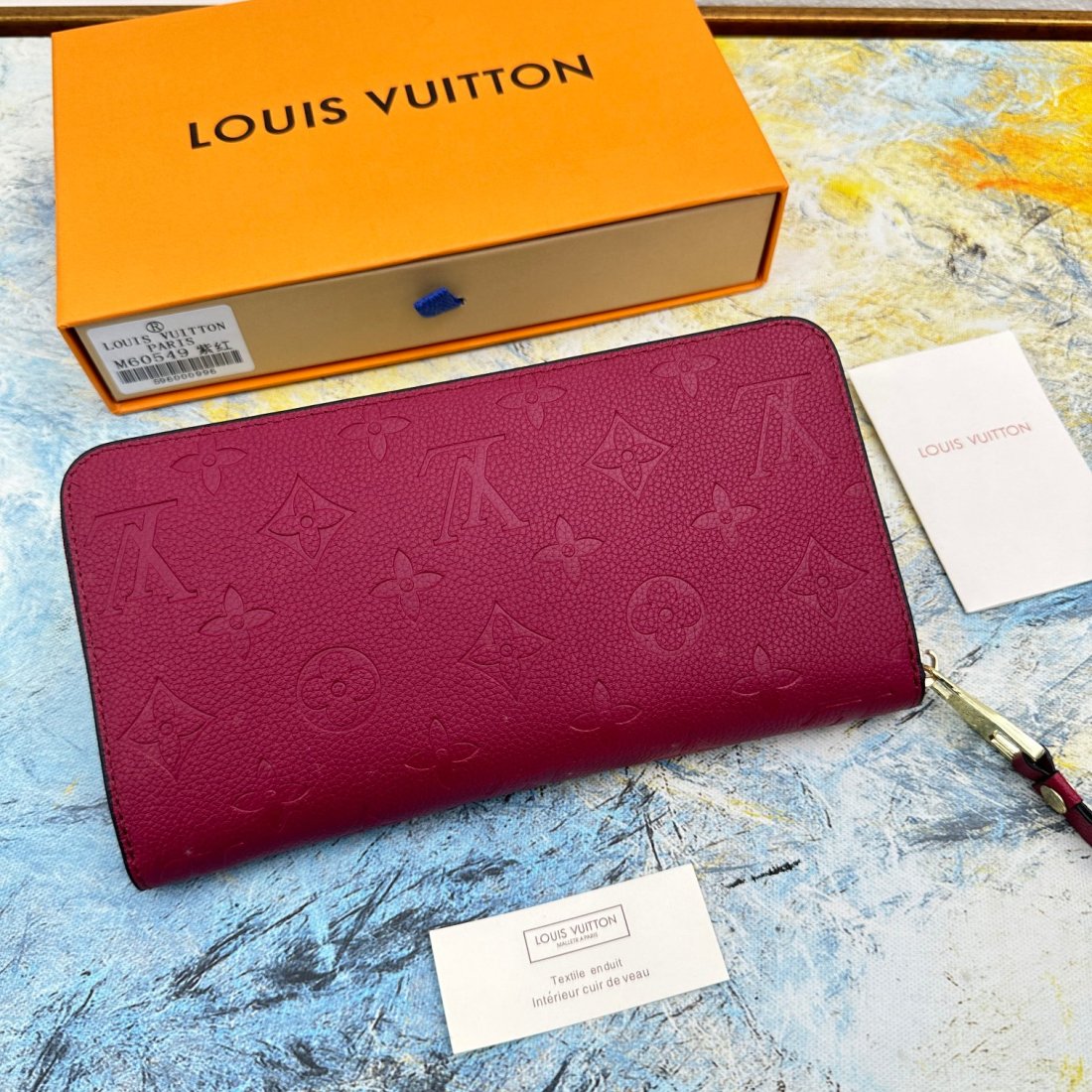 Louis Vuitton LV Zippy Embossed Cowhide Wallet1:1High-quality replica