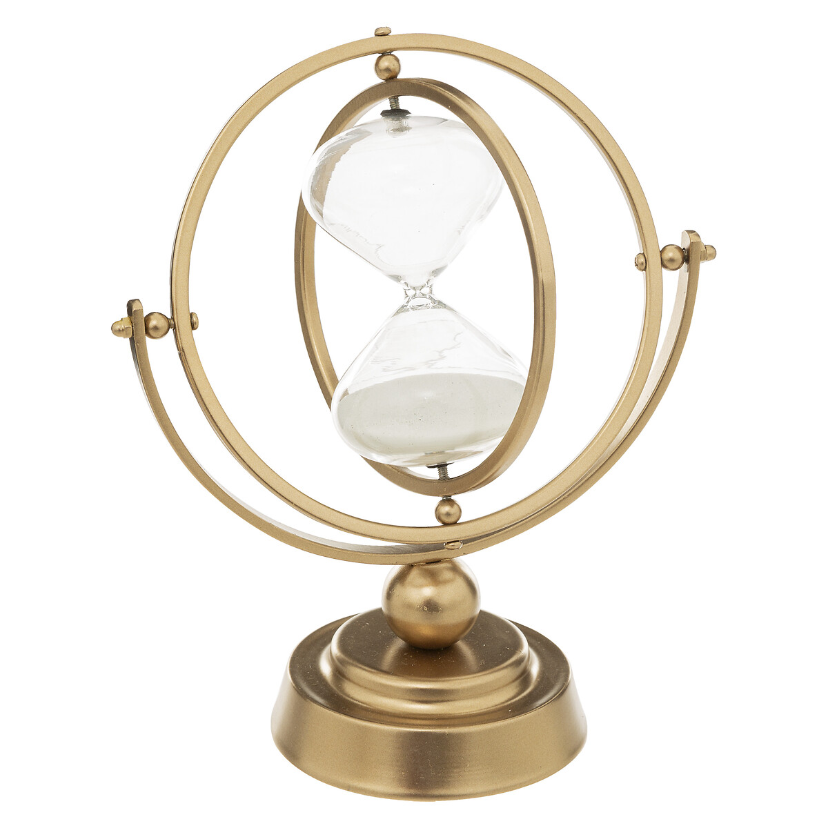 Hourglass deco "Bota" Gilt metal, H.23 cm