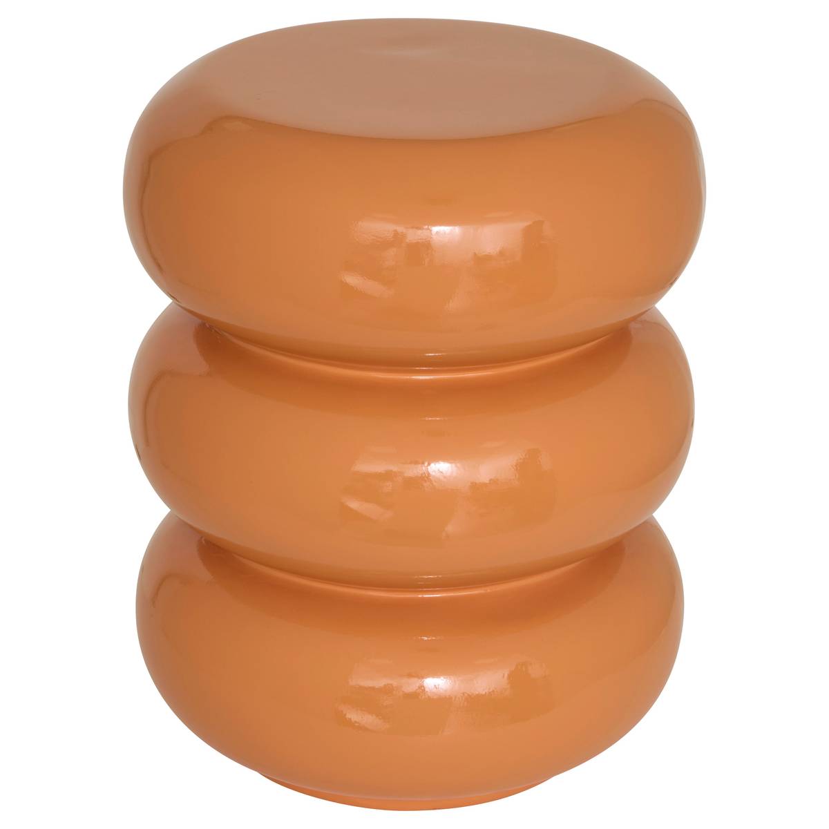 Side Table "Stoneto" Orange, D.35 cm