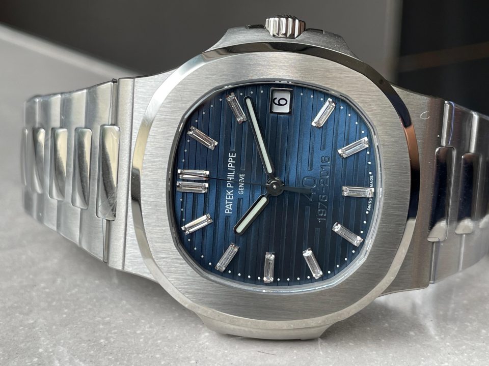 Replica PATEK PHILIPPE Nautilus 5711 40th Anniversary SS PPF 1:1 Best Edition Blue Dial on SS Bracelet A330 - Top club