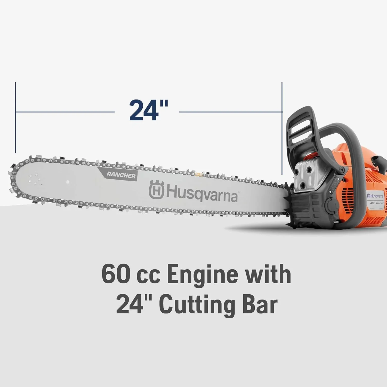 60.3cc 3.6-HP 2-Cycle Gas Chainsaw With 24-Inch Bar - 460 - Image 2 60.3cc 3.6-HP 2-Cycle Gas Chainsaw With 24-Inch Bar - 460 - Image 2