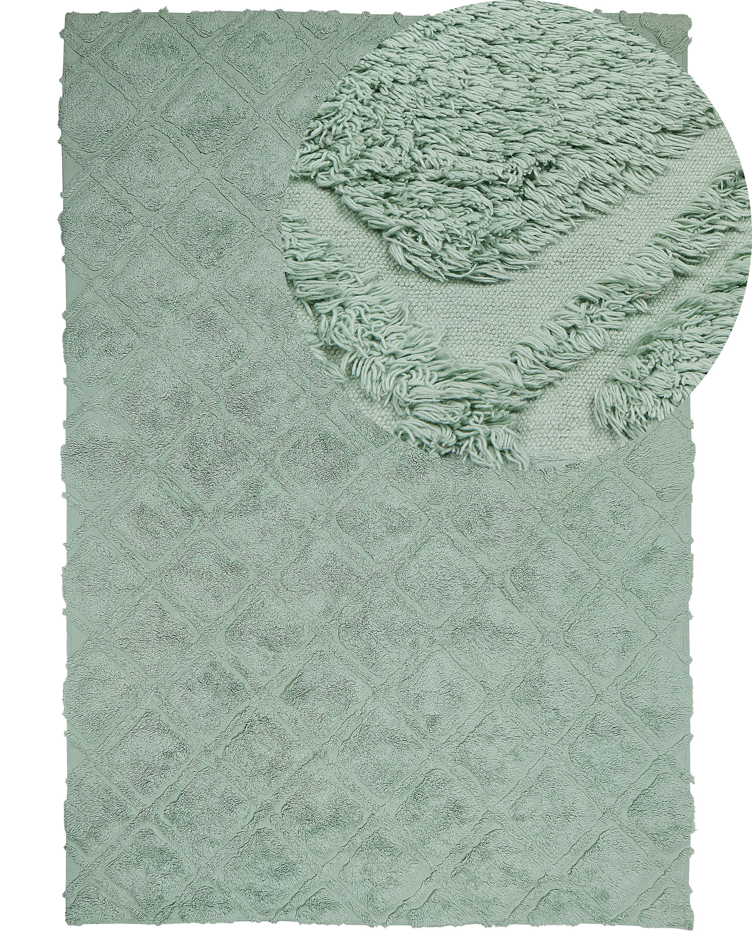 Rug HATAY Light Green 160 x 230 cm Cotton