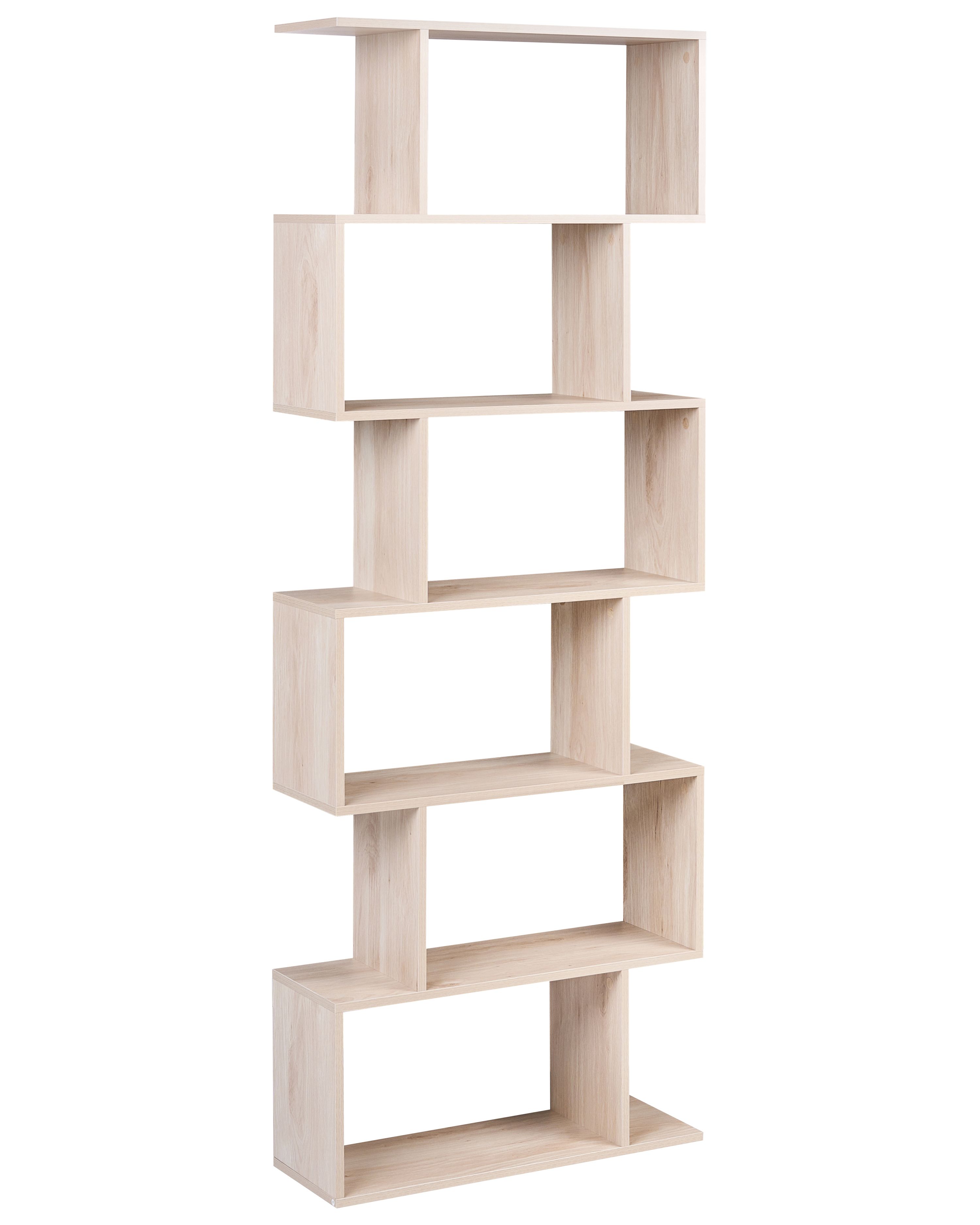 6 Tier Bookcase VALDOSA 190 cm Light Brown