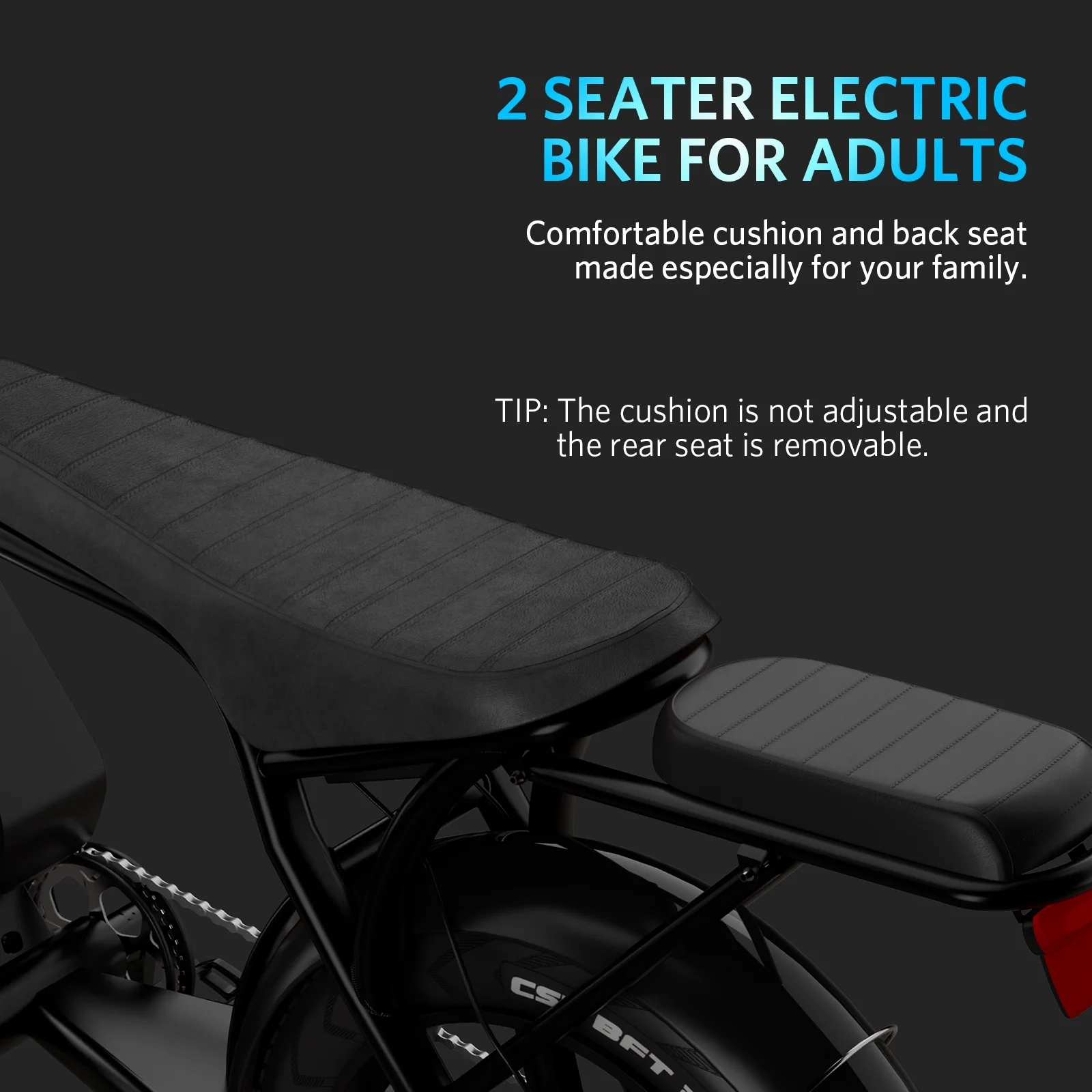 Hipatoo 26" Electric Bike 500W 20MPH E-bike, 36V 10.4Ah Battery, Ebike for Adults, E Bike UL2849 - Image 42
