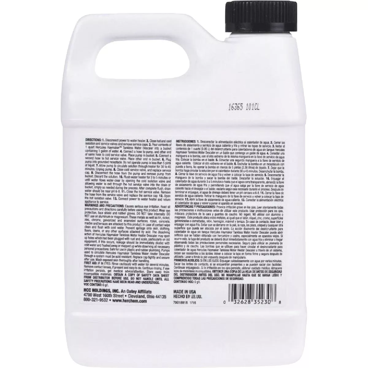 Hercules Haymaker 32 Oz. Ready To Use Tankless Water Heater Descaler