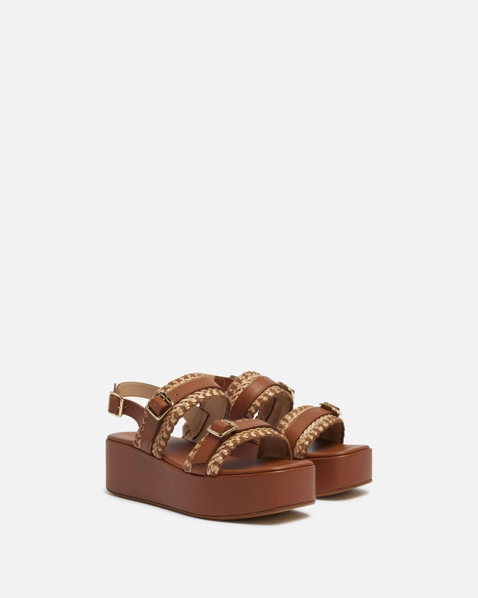 COMPENSEES LIDDY - En cuir cognac
