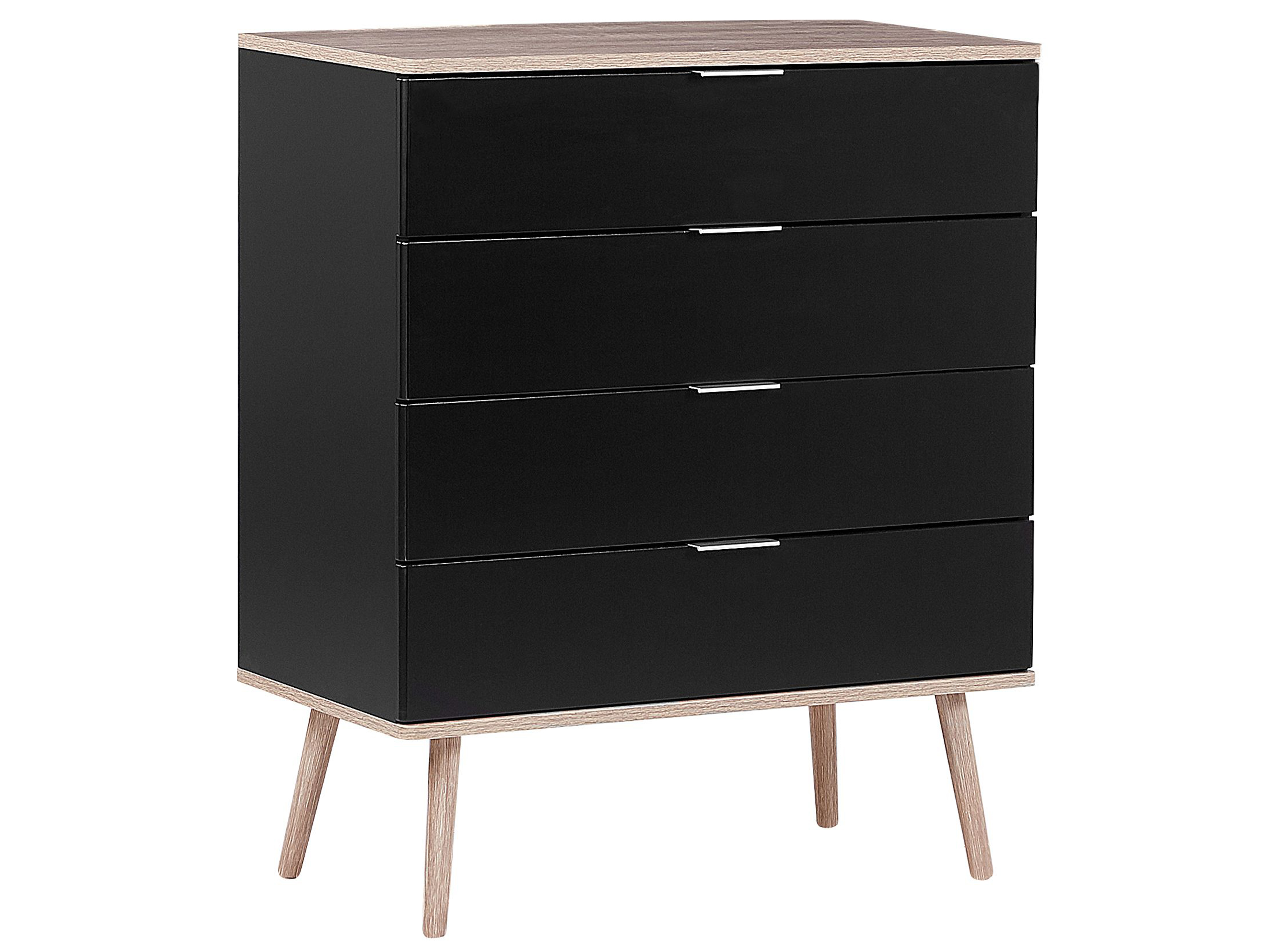 4 Drawer Chest WALPI Black