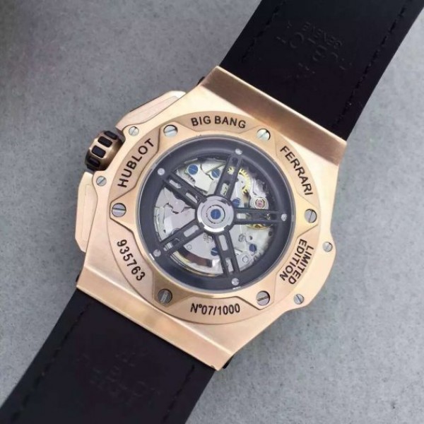 Replica Hublot Big Bang Ferrari Limited Edition RG Black Dial Black Rubber Strap A7753 - Top club