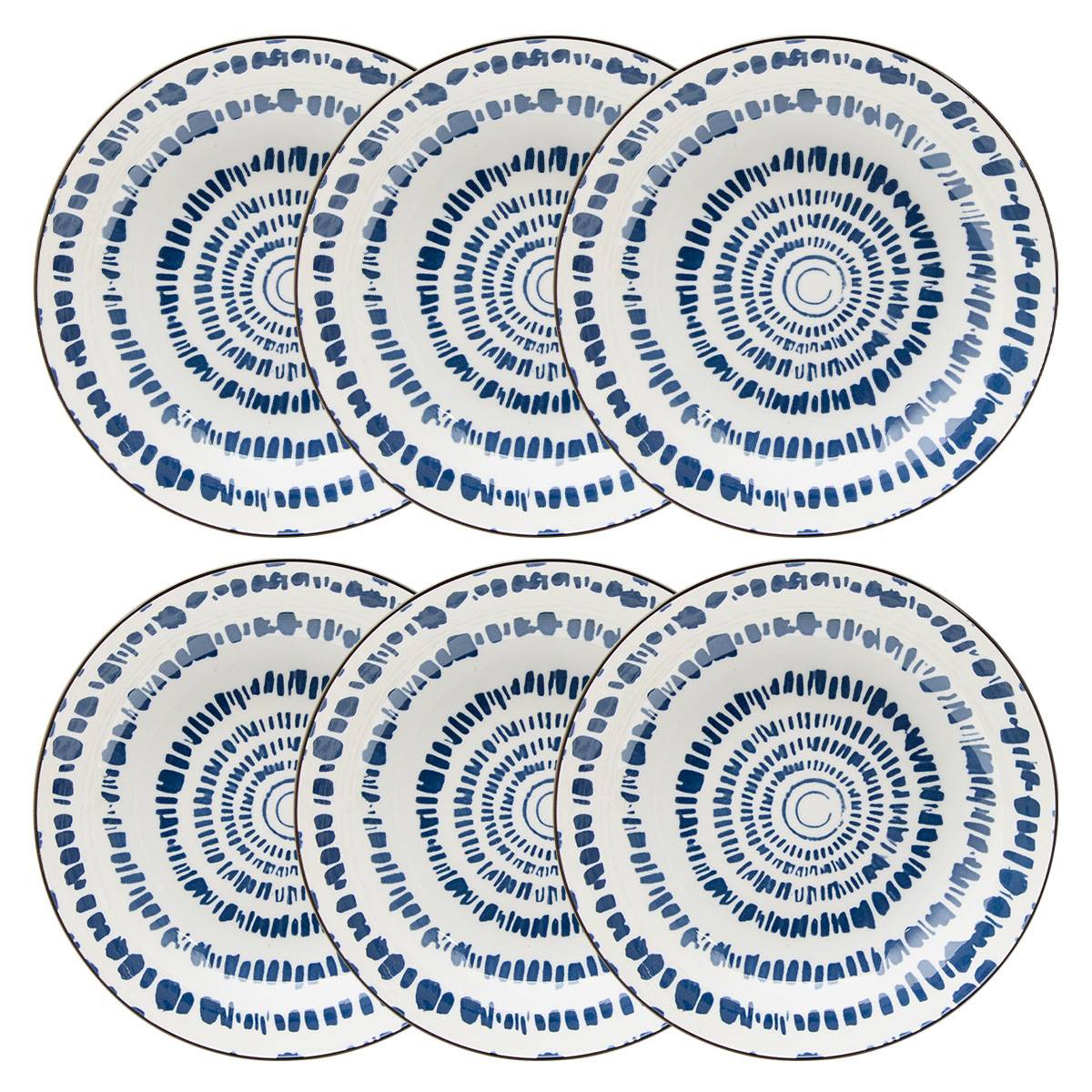 Set of 6 deep plates "Umami" Porcelain, D.20 cm