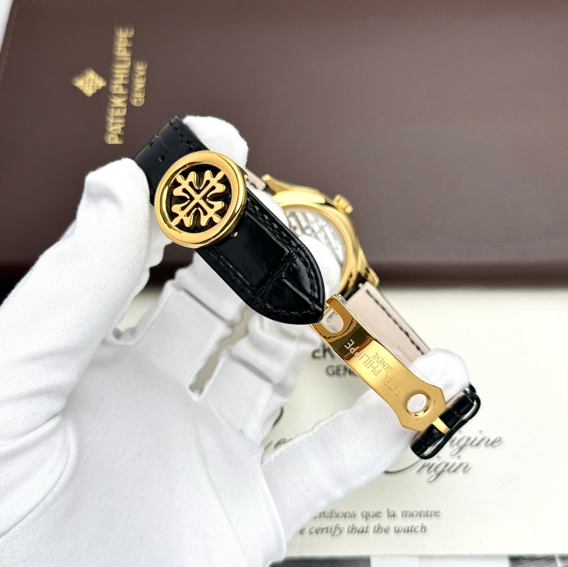 Patek Philippe Grand Complicaitons 5327J Best Replica Watches Leather Strap Men s 40mm - Top club