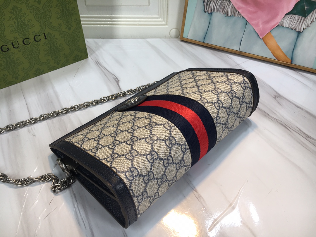 Replica Gucci Ophidia Small Shoulder Bag Beige/Black1:1High-quality replica
