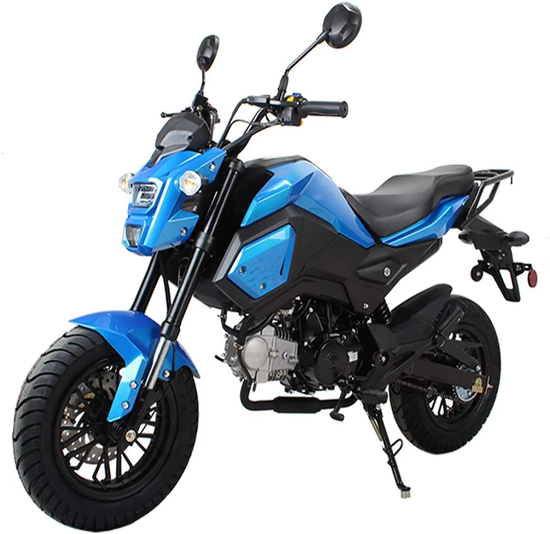 HHH Upgraded New 125cc Motorcycle Bike VADER 125 HELLCAT Dual Sports 125cc Motorcycle Bike Youth Adults Gas Motorcycle Big Headlights ( RED ) - Image 5