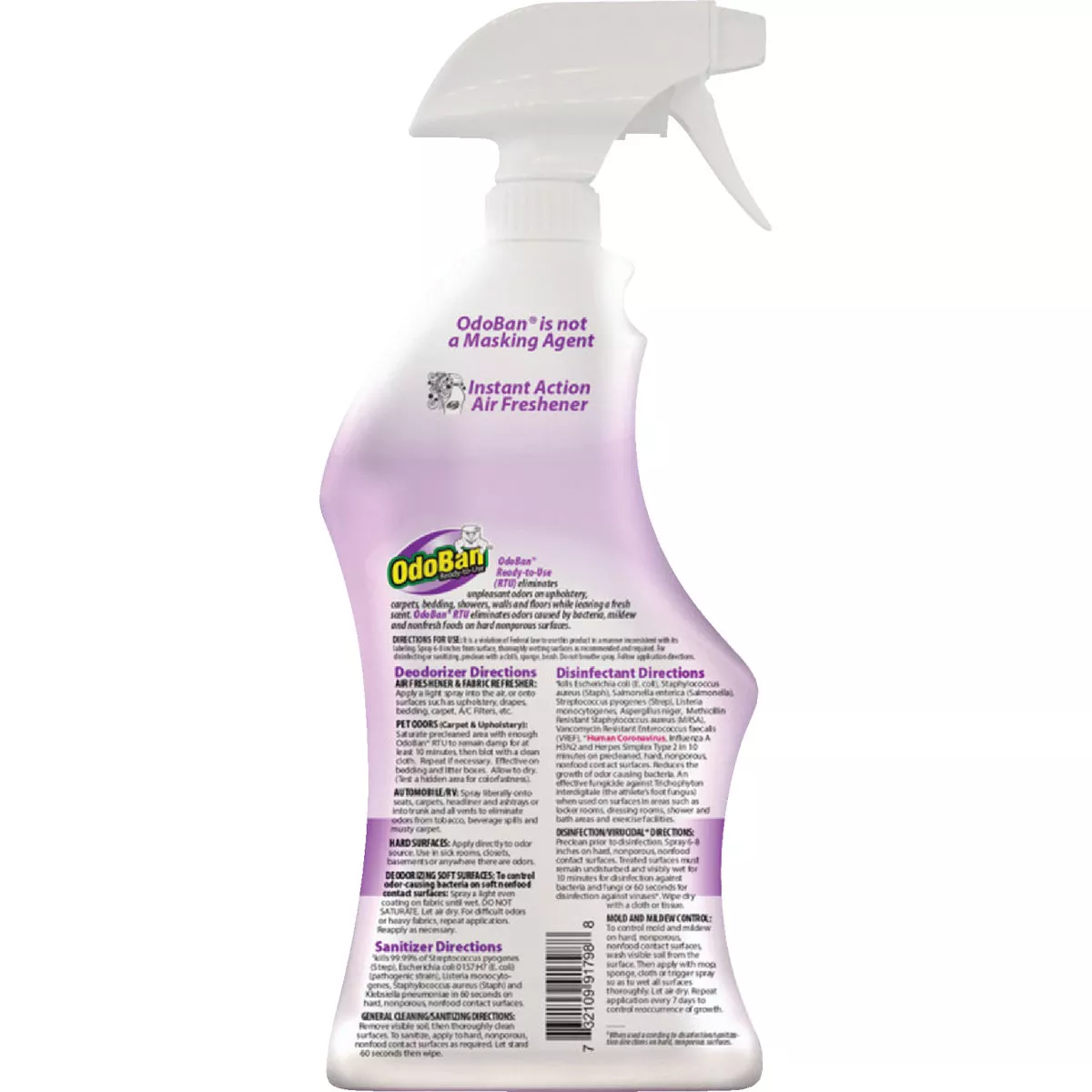 OdoBan 32 Oz. Lavender Washable Surface Sanitizer & Deodorizer