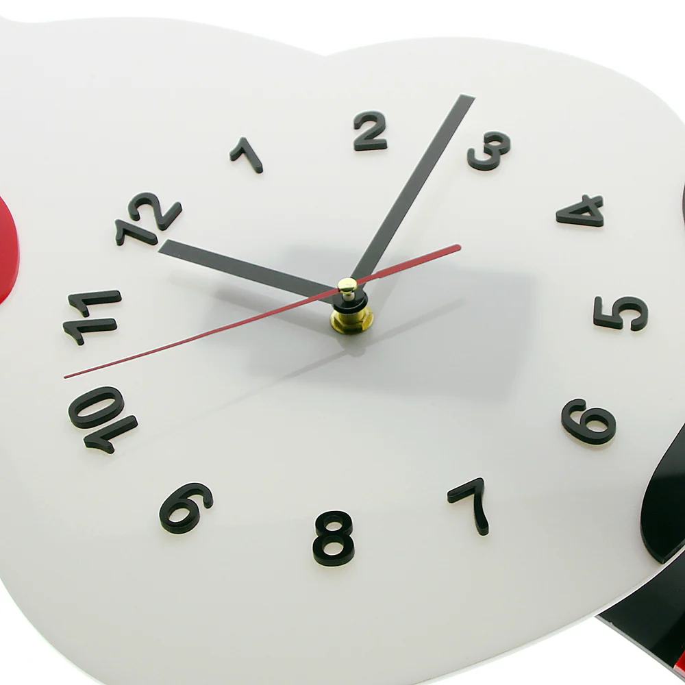 Adorable Cute Cat Wall Clock