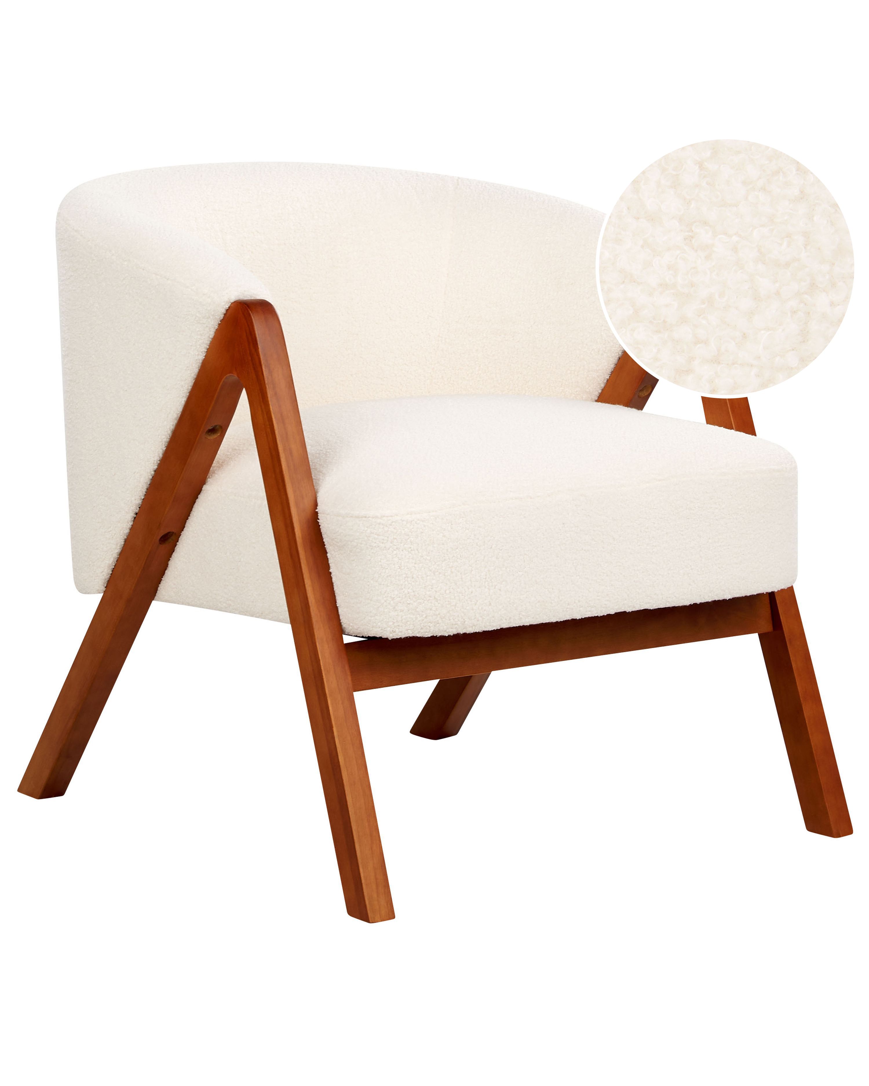 Armchair SKEI Boucle White