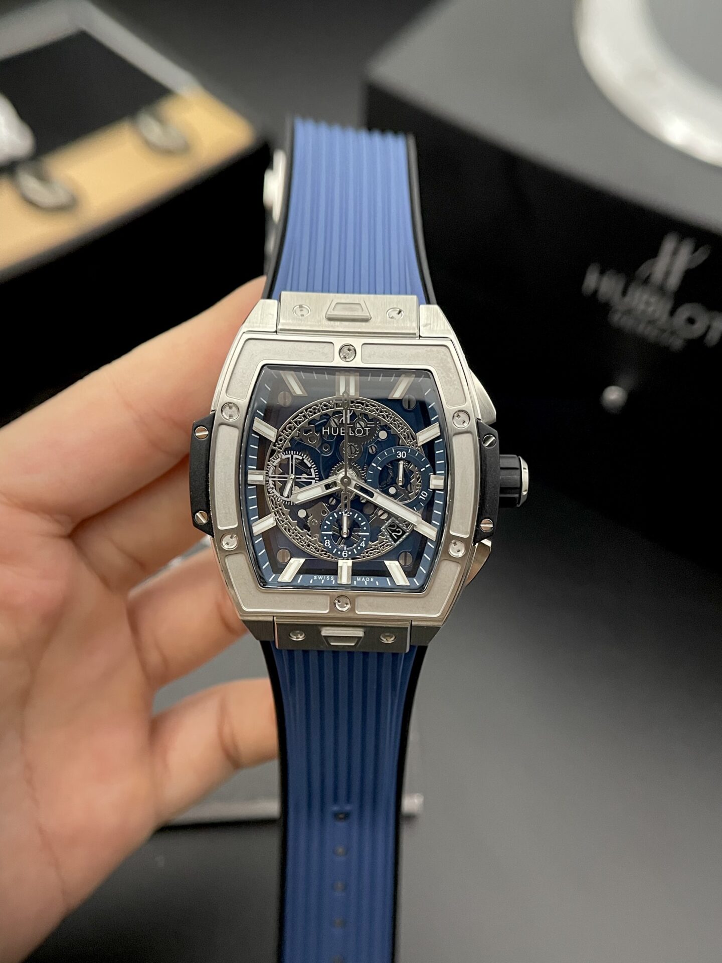 Hublot Spirit Of Big Bang Titanium Replica Watch Rubber Strap MS Factory 42mm - Top club