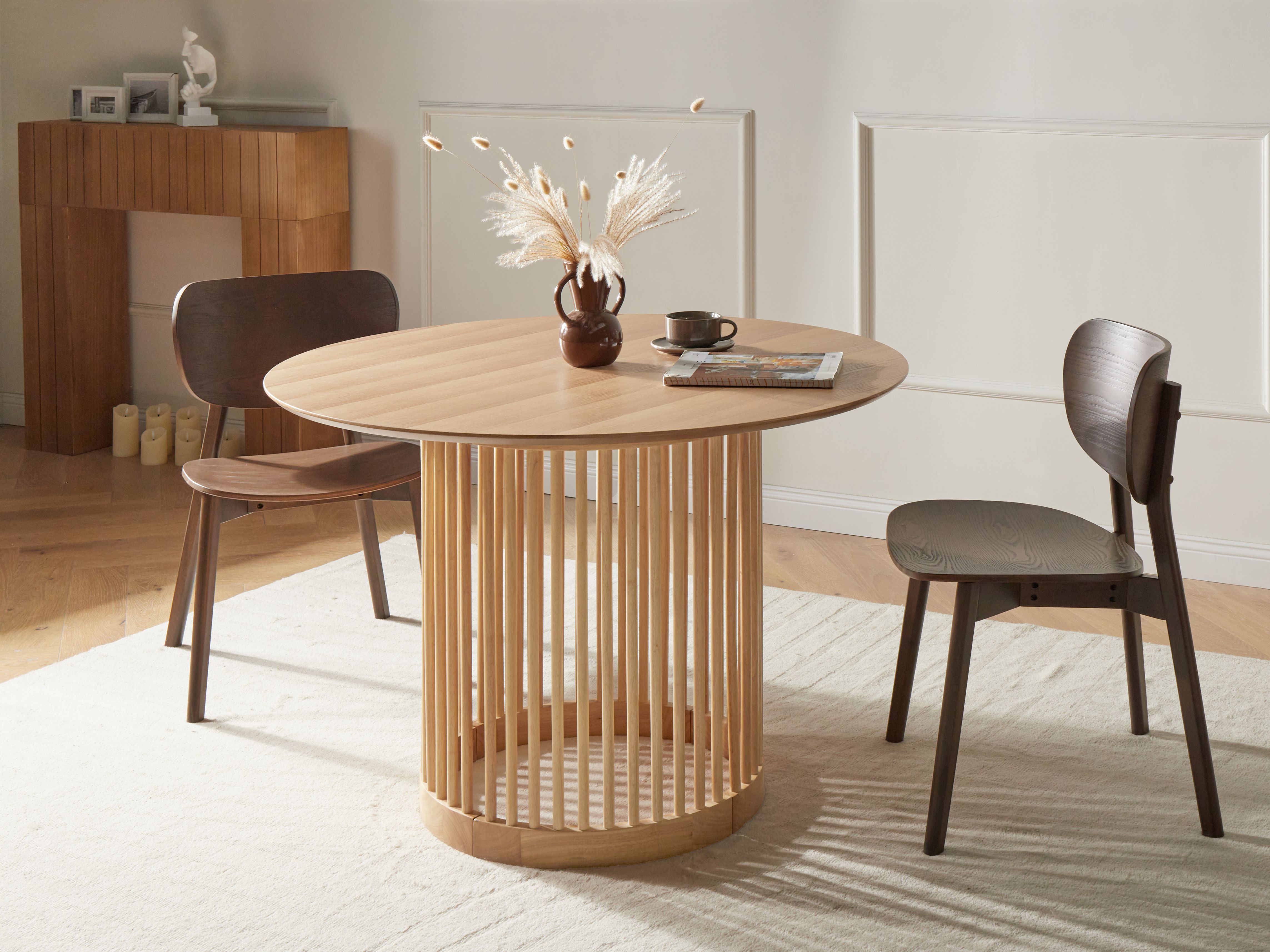 Dining Table BOYLE Light Oak 110 cm 110 cm