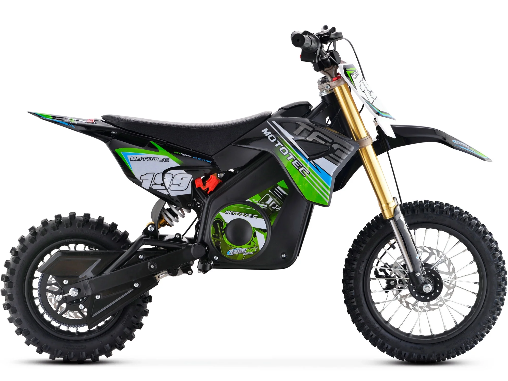 MotoTec 36v Pro Electric 1000W Dirt Bike, Lithium Blue - Image 8