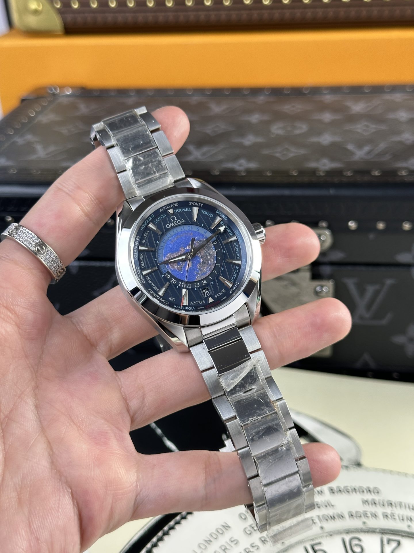 Omega Replica 1:1 Watch Seamaster Aqua Terra Blue Dial VS Factory 43mm - Elite Watch Atelier