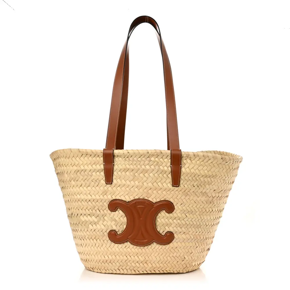 Celine Medium Teen Triomphe Bag Replica in Tan Leather1:1High-quality replica