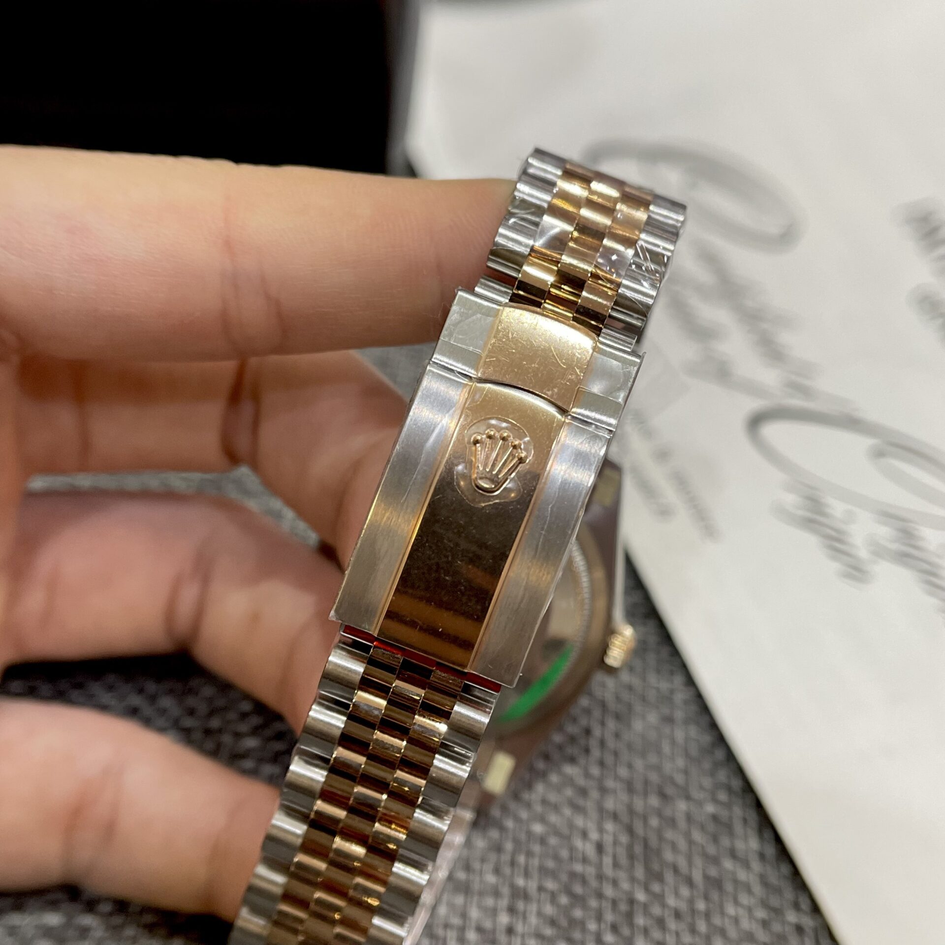 Rolex Replica 11 Watch DateJust 126231 Wimbledon Dial Demi Strap VS Factory 36mm - Elite Watch Atelier