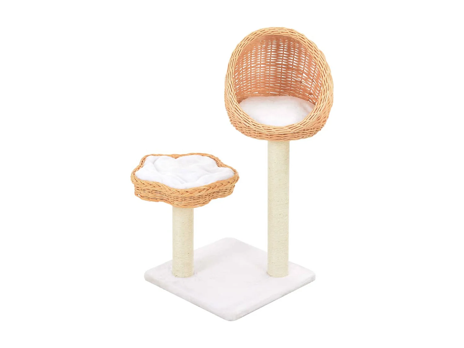 Garden Furniture -  Arbre à chat avec griffoir en sisal l Bois de saule