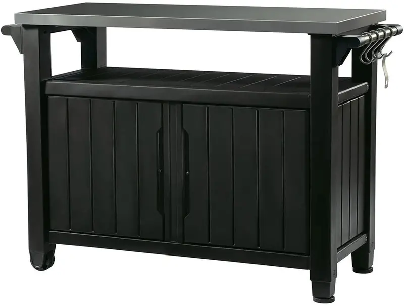 Keter Outdoor Storage Table And Prep Station With 78 Gallon Storage - Unity XL - Image 3 Keter Outdoor Storage Table And Prep Station With 78 Gallon Storage - Unity XL - Image 3