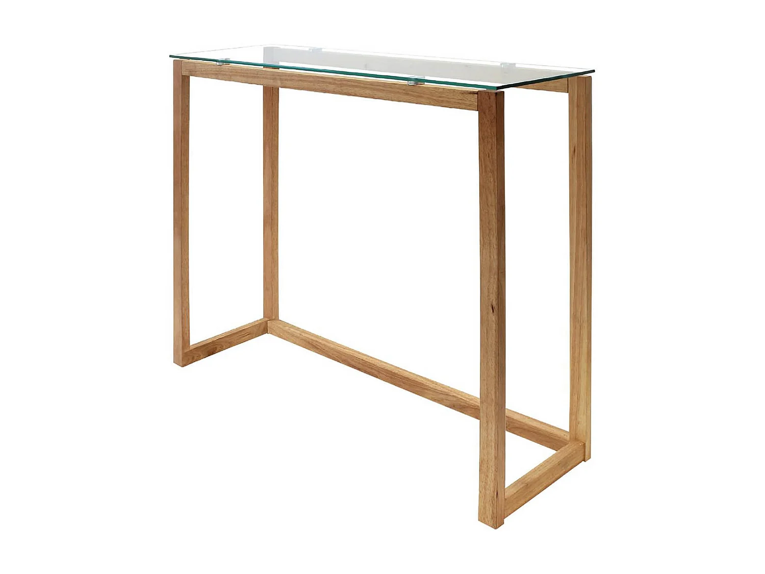 VERANE - Console Rectangulaire Plateau Verre