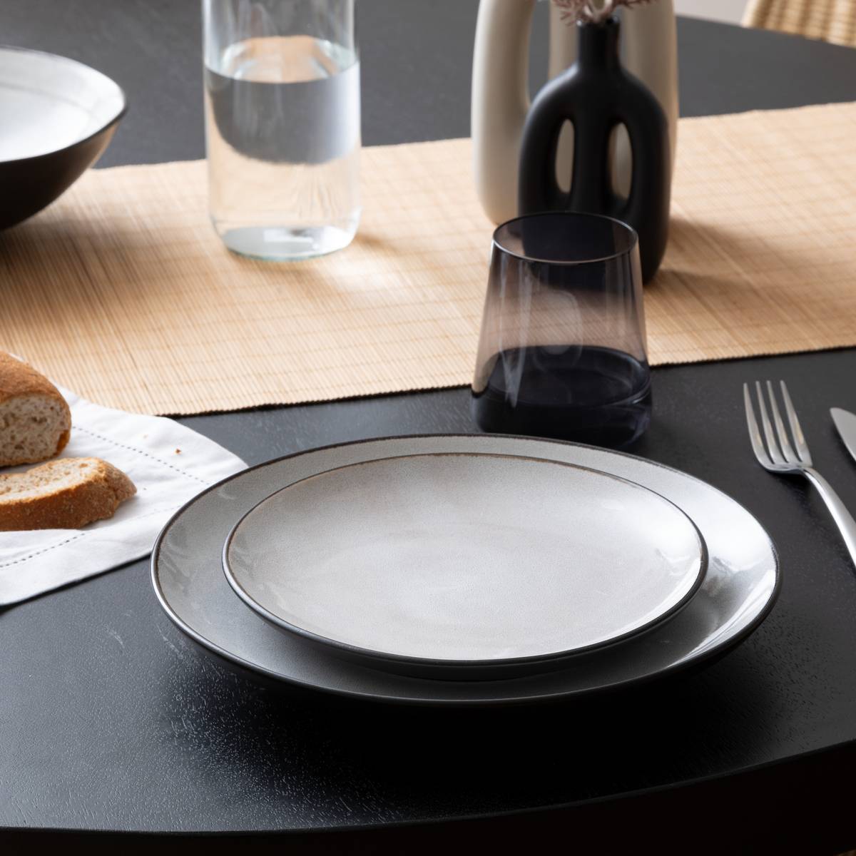 Dessert plate "Diane" D.21 cm, Beige