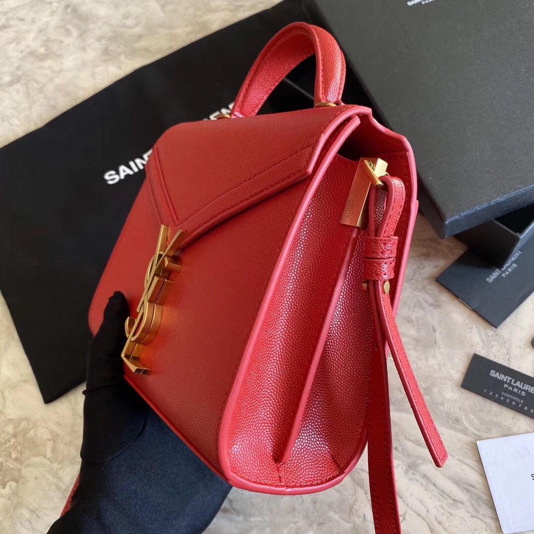 CASSANDRA MONOGRAM CLASP BAG IN MATTE PYTHON1:1High-quality replica