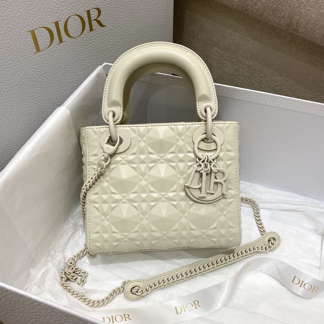 Dior Christian Dior Mini Lady Bag White For Women 6.5in/17cm1:1High-quality replica