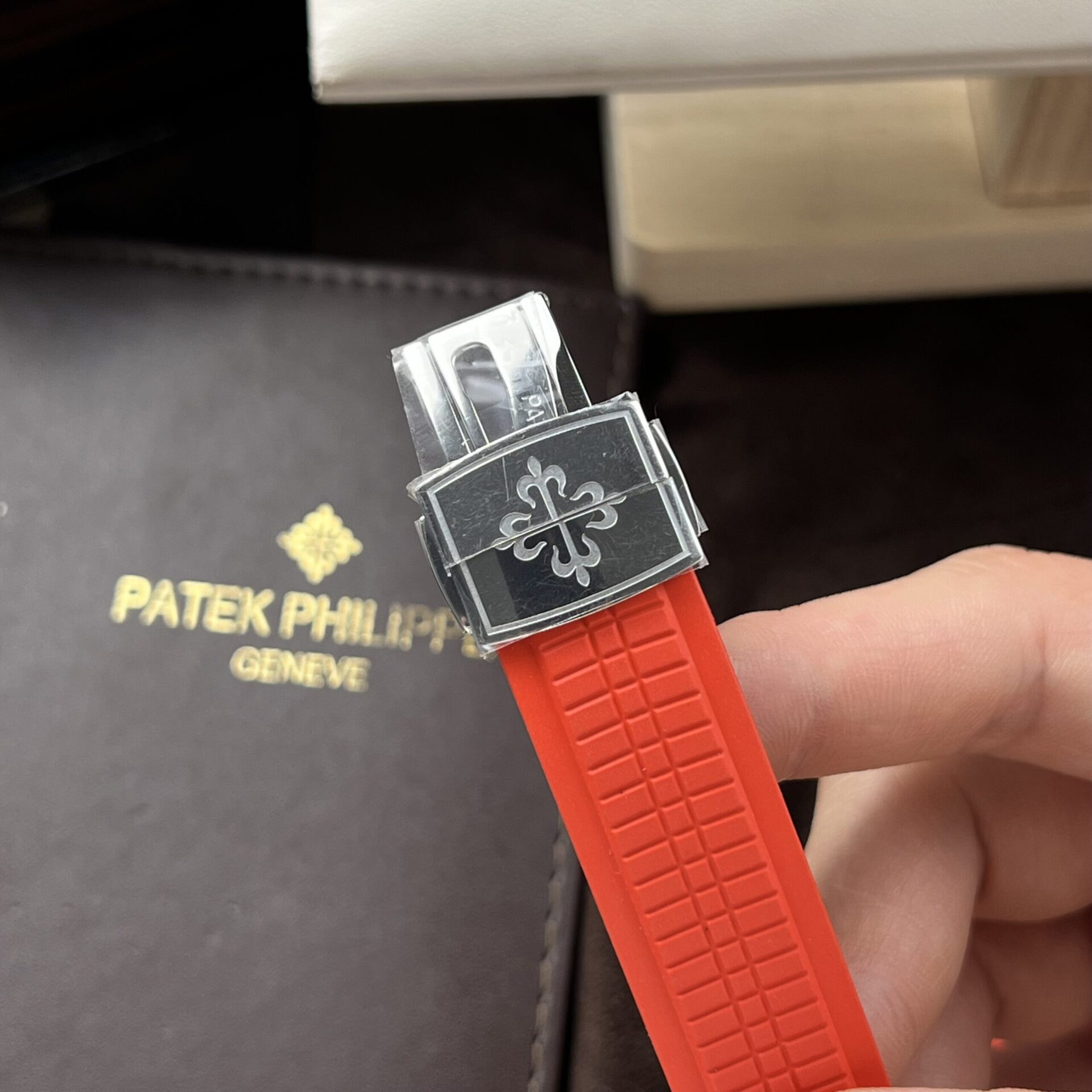 Patek Philippe Replica Watch Aquanaut 5167A Red Rubber Strap 3K Factory 40mm - Top club