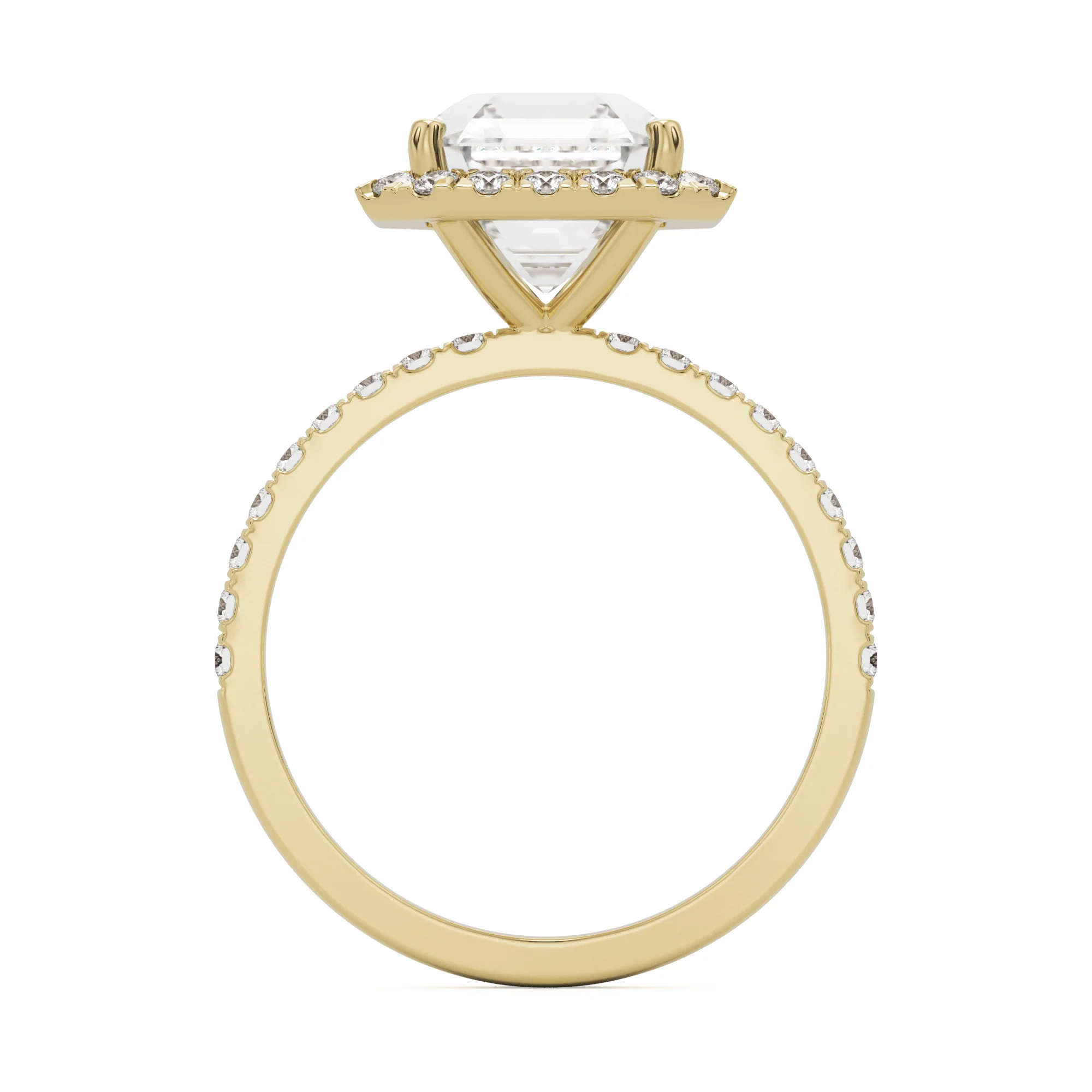 The Asscher Halo Pavé