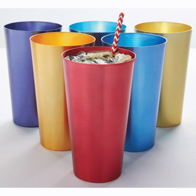 Set of 6 Aluminum Tumblers - MIDNIGHT VELVET CATALOG