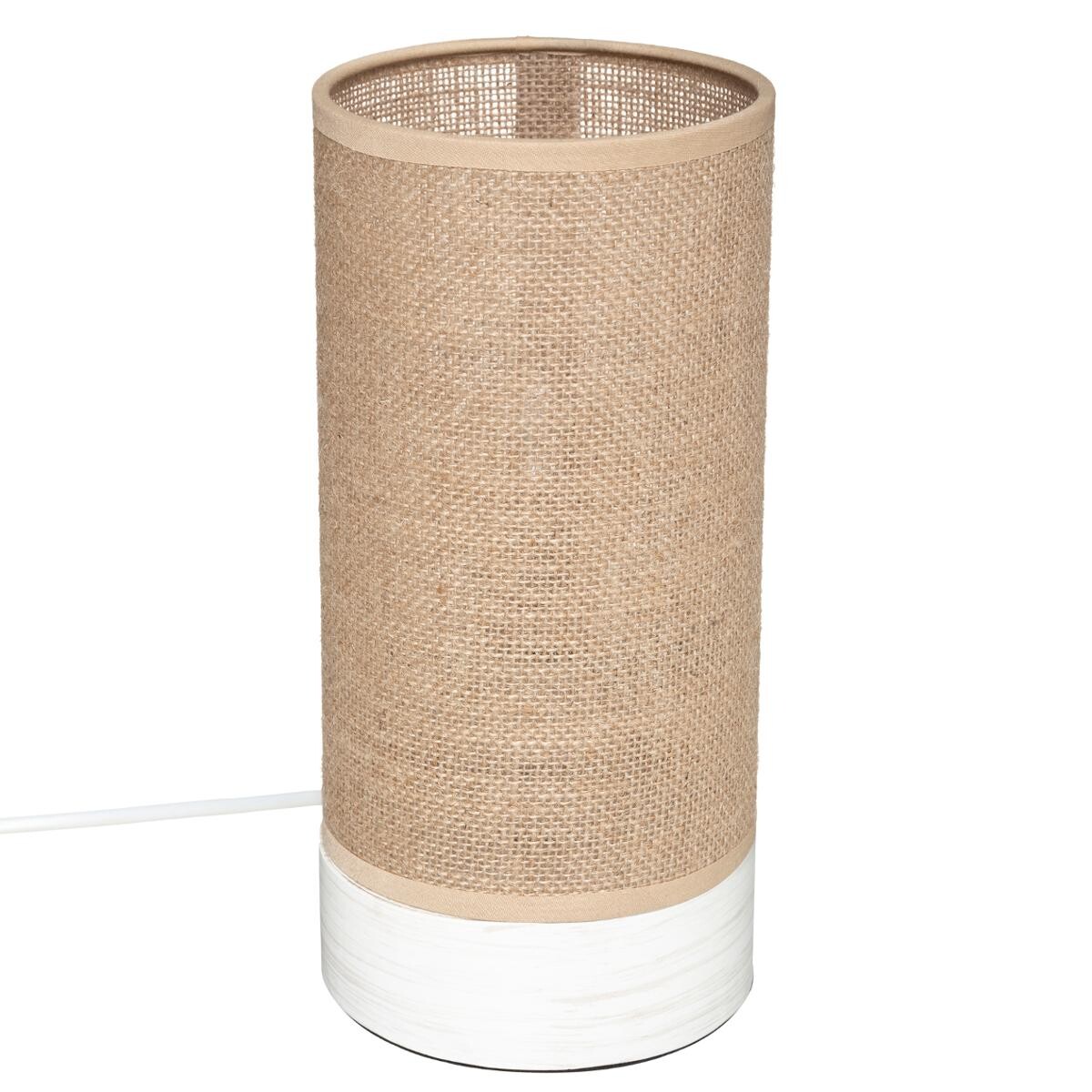 Cylinder lamp "Elva" Beige, H.27 cm