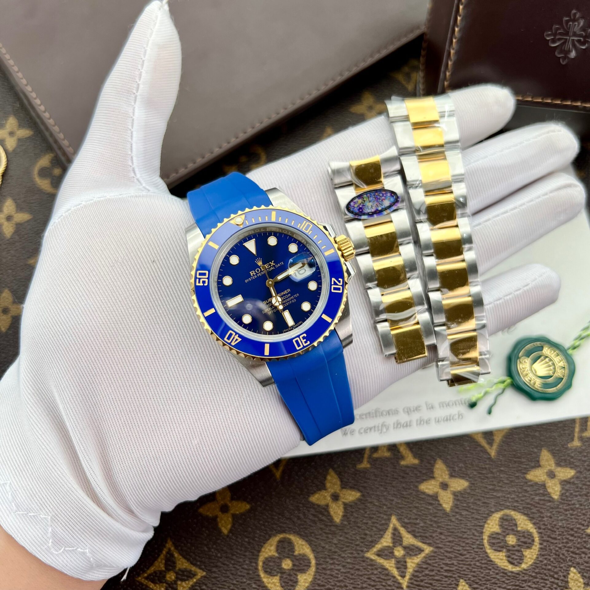Rolex Submariner Replica Watches Blue Dial Clean Factory 40mm - Elite Watch Atelier